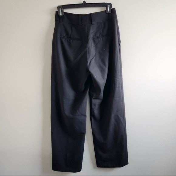 Club Monaco Black Wide Leg Trouser - Picture 2 of 7